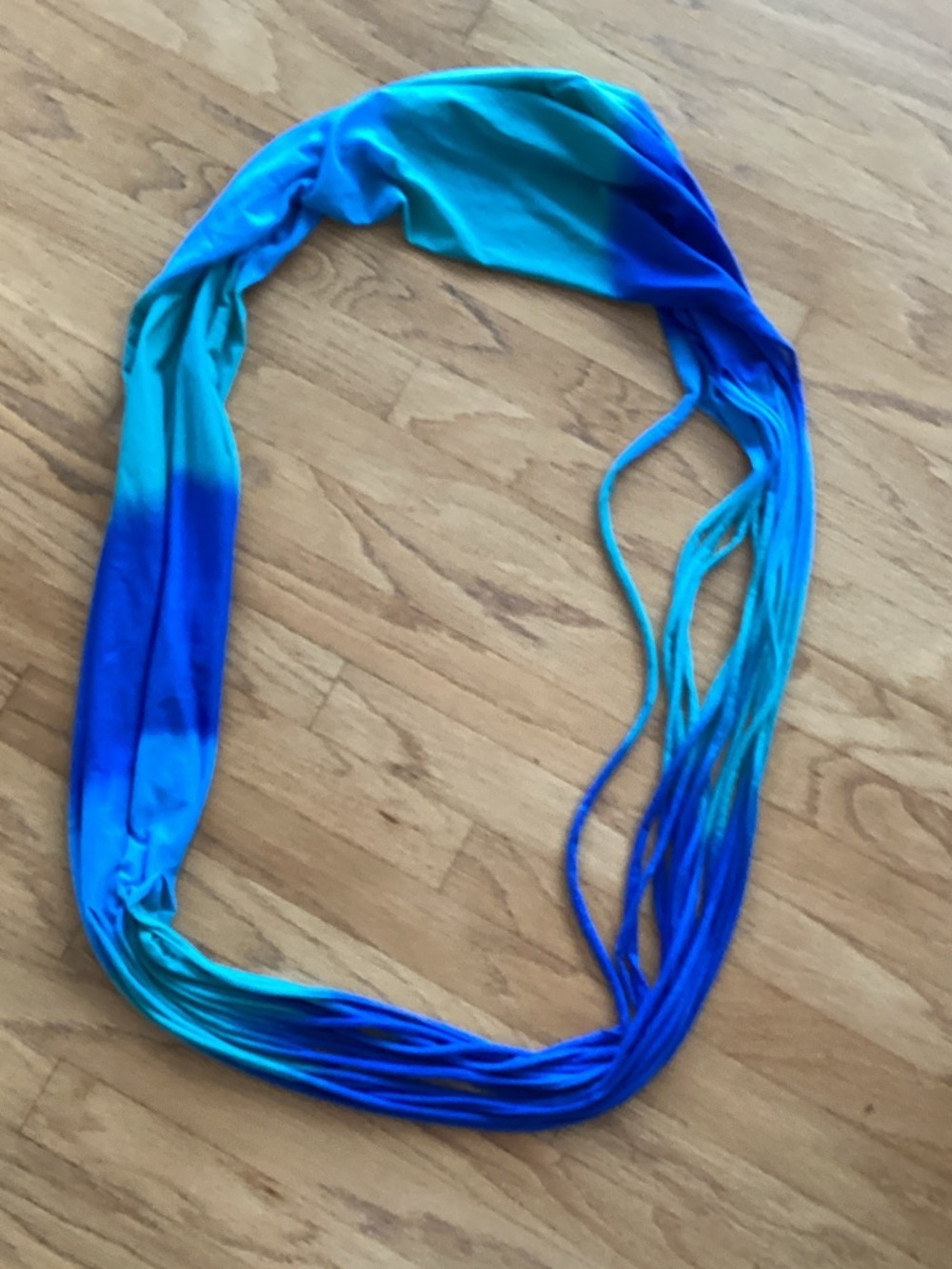 Blue Multi-Strand Infinity Scarf - Picture 2 of 6